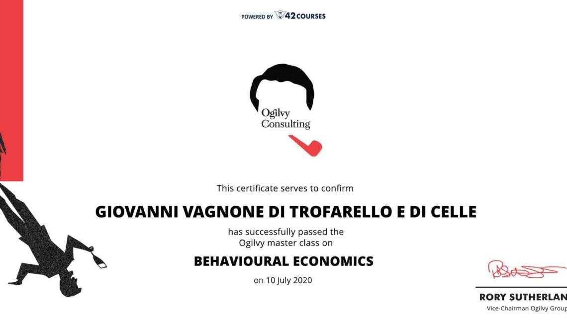 Un breve viaggio nella Behavioural Economics